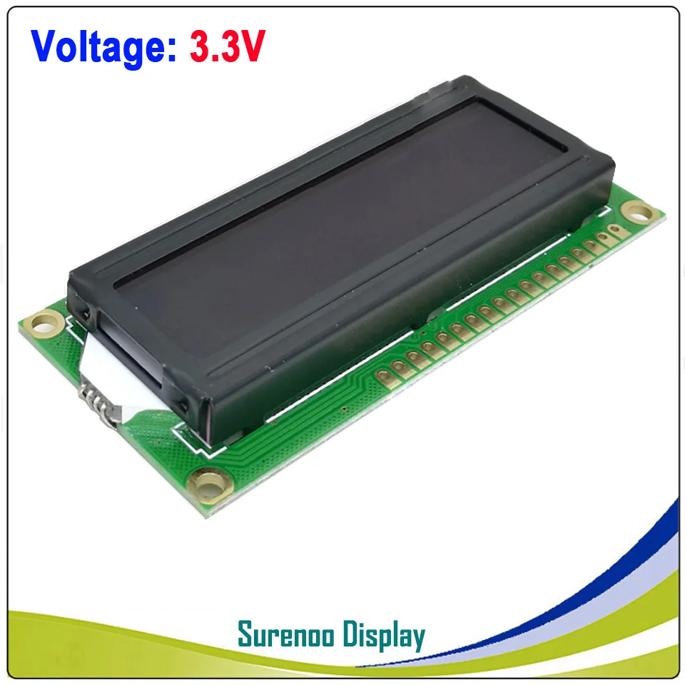 3.3V Voltage 162 16X2 1602 5 V/3,3 V персональный ЖК-модуль дисплей экран LCM FSTN отрицательный с 7 цветов RGB подсветка(RGB на черном - Цвет: 3.3V Voltage