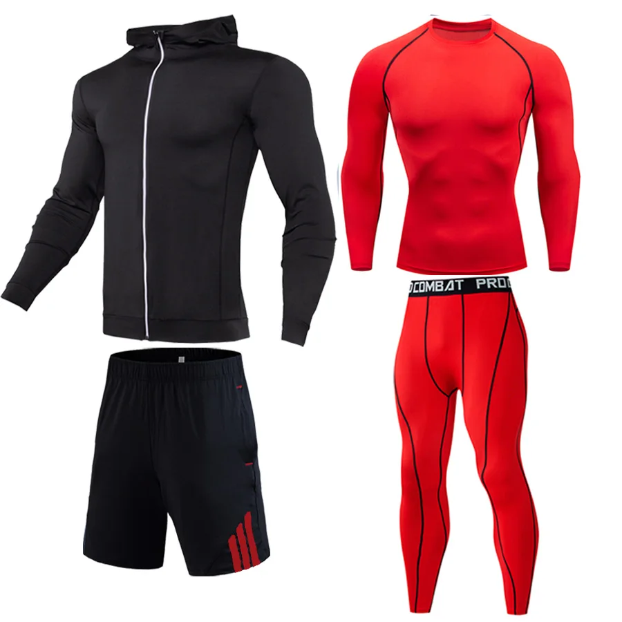 

Winter Thermal Underwear Sets Men Quick Dry Anti-microbial Stretch Men's protection compression Fitness men Sports Running Sets