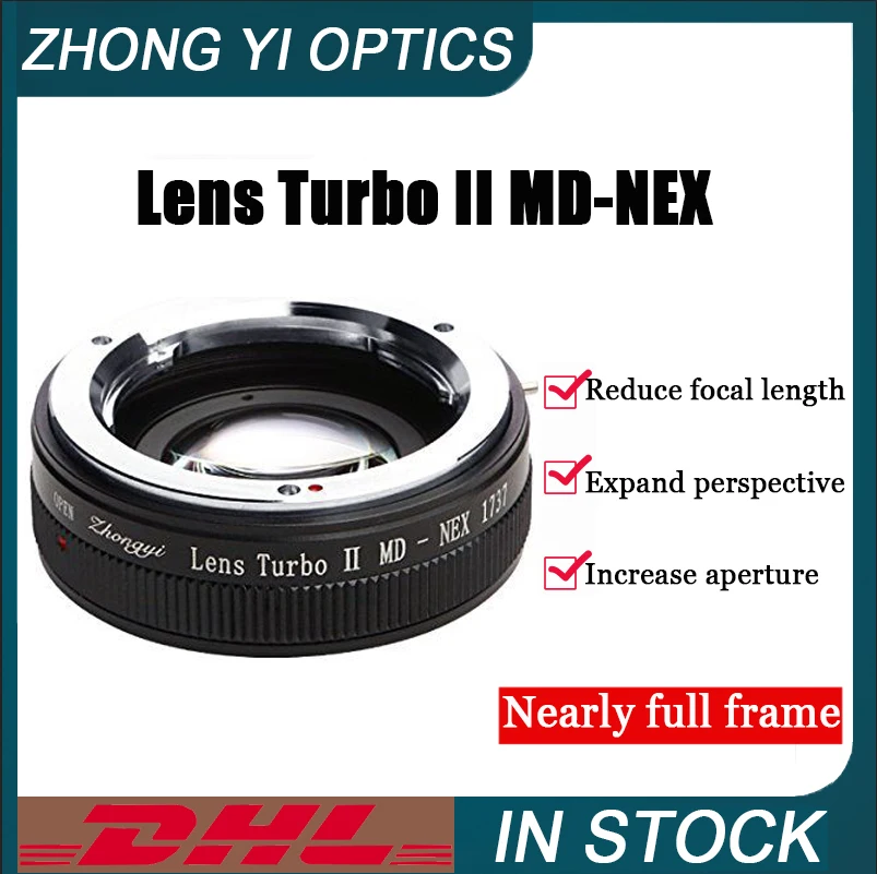 Zhongyi Ottica Md-Nex Ii Obiettivo Adattatore Anello Di Messa A Fuoco Riduzione Della Luce Aumento Per Minolta Md Montare L'Obiettivo Alla Fotocamera 