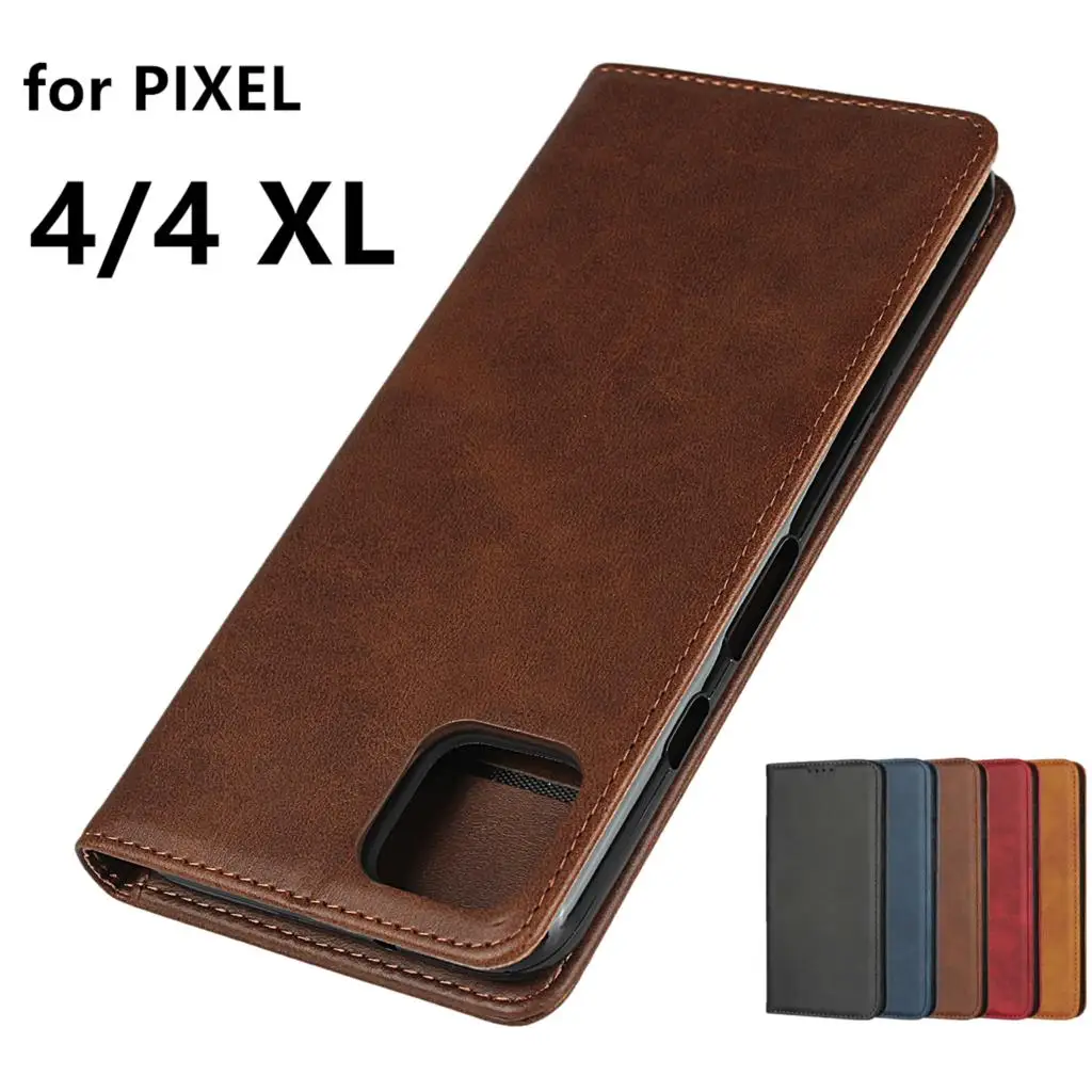 

Leather case For Google Pixel 4 / 4 XL Flip case card holder Holster Magnetic attraction Cover Case Wallet Case