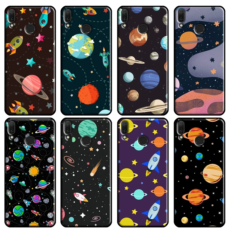Modello Cartoon Planet Space Star Per Huawei Nova 5T 2I Custodia Per Telefono Per Huawei Y5 Y6 Y9 Y7 2017 2018 2019 Y6P Y5P 2020 Custodia