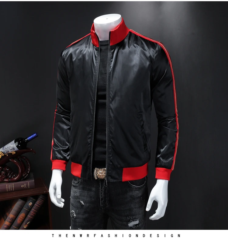 Male qiu dong's personality and fashionable leisure embroidery printing jacket suit male article number 19367 P185