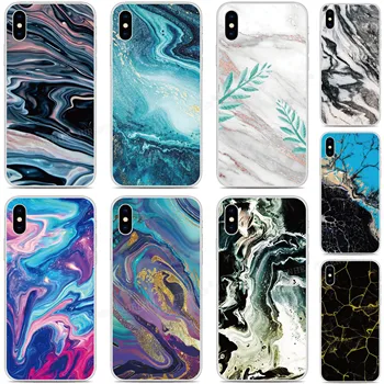 

Marble Skin Pattern TPU Phone Case For LG Nexus 5X Q6 Q7 V30 V40 V50 G6 G7 G8 ThinQ K11 K10 K9 K8 2018 X Power Stylo 4 5 Cover