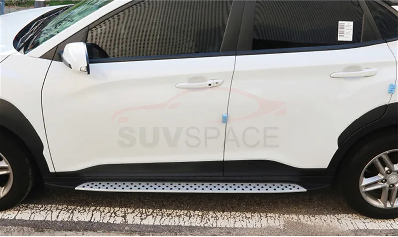 Стиль Алюминий для hyundai Kona бег доска шаг в сторону nerf бар высокое качество
