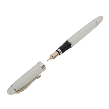 

Luxury Jinhao M Nib 18KGP Fountain Pen (Elegant White)