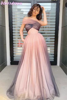 

2020 New Popular Prom Dress One Off Shoulder Simple Floor Length Sleeveless Simple Evening Dress платье вечернее فساتين السهرة