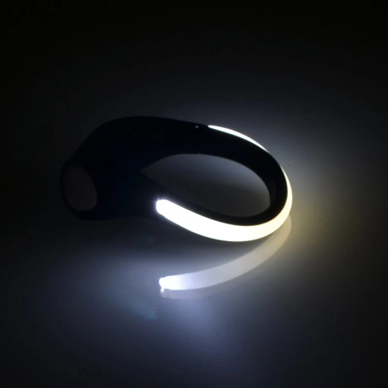 1*Outdoor Running Light LED Luminous Shoe Clip Light Night Safety Warning Bright Flash Light Reflective Light Sports Clip Light
