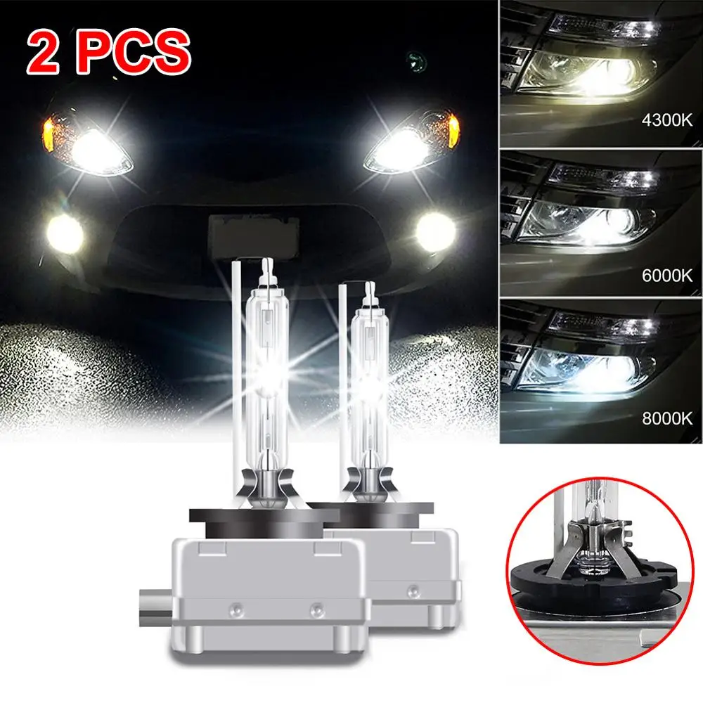 

2PCS NEW D1S 66140 66144 85410 85415 HID XENON Headlights Bulbs 6000K Set for Car Modified and Repair
