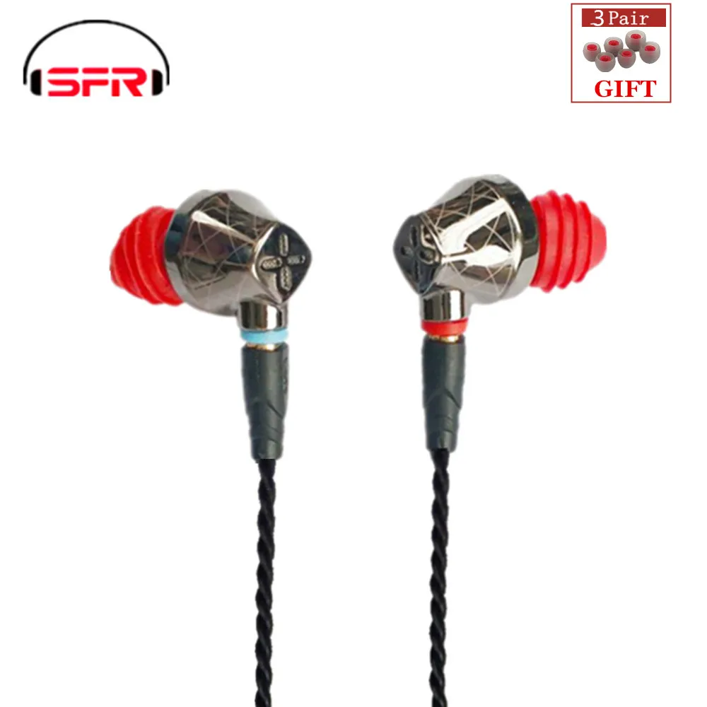 Наушники вкладыши seper DT6 1DD 1BA гибридные Hi Fi наушники для бега и спорта съемный