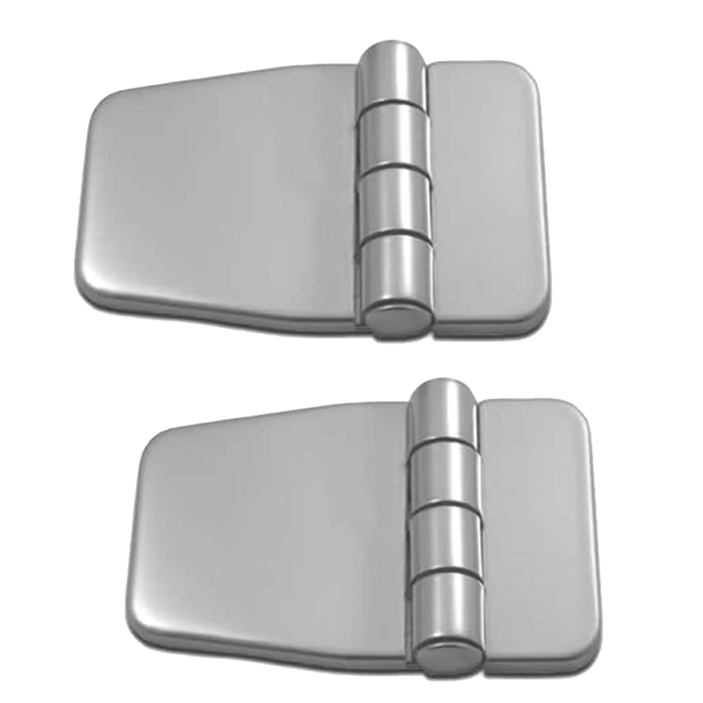 2x Marine Grade Boat Short Side Hinges, Table Hinge w/ Cover, 304 Stainless Steel Boat