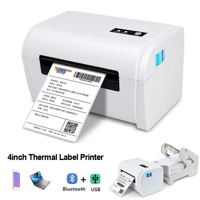 Thermal Label Printer Thermal 4 inch Bluetooth USB Express Shipping