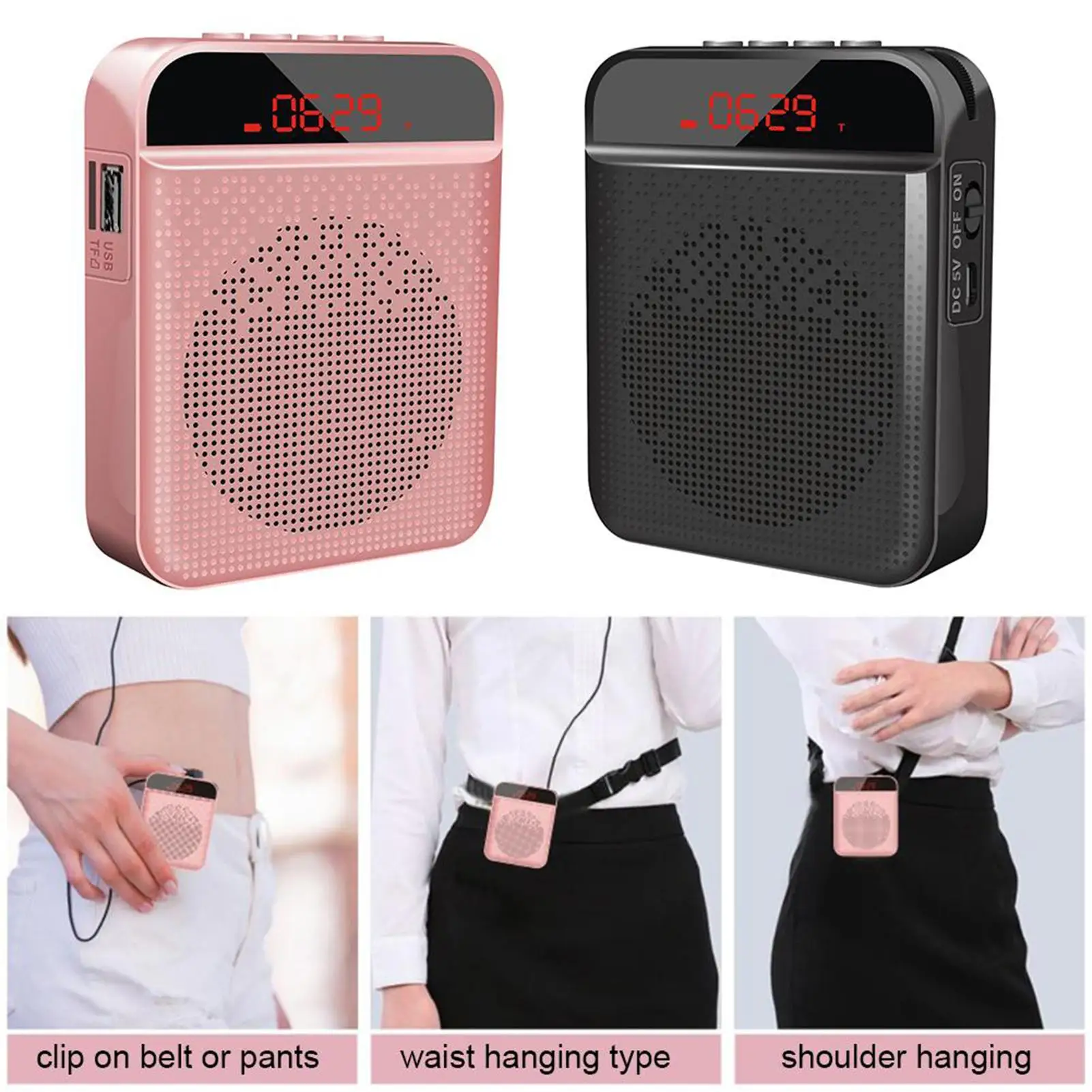 

Bluetooth 5.0 Mini Multifunctional Voice Amplifier Loudspeaker with Microphone