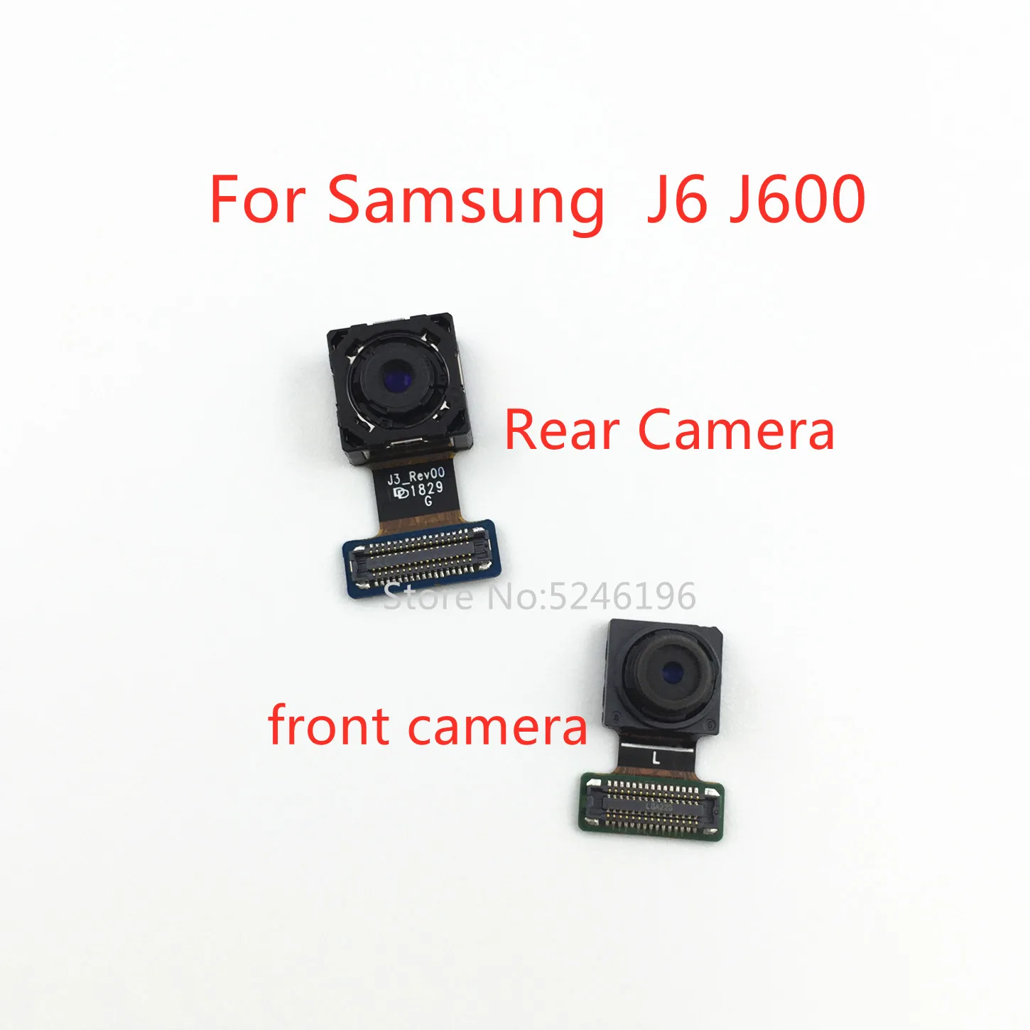 

1pcs Back big Main Rear Camera front camera Module Flex Cable For Samsung Galaxy J6 J600 J600F SM-J600F/DS Original Replace Part