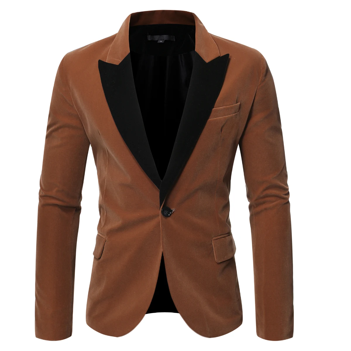 PUIMENTIUA 2019 New Men Autumn Velvet Suit Jacket Suit For Wedding Vintage Patchwork Slim Button V-Neck Long Sleeve Suit Jacket PUIMENTIUA 2019 New Men Autumn Velvet Suit Jacket Suit For Wedding Vintage Patchwork Slim Button V-Neck Long Sleeve Suit Jacket