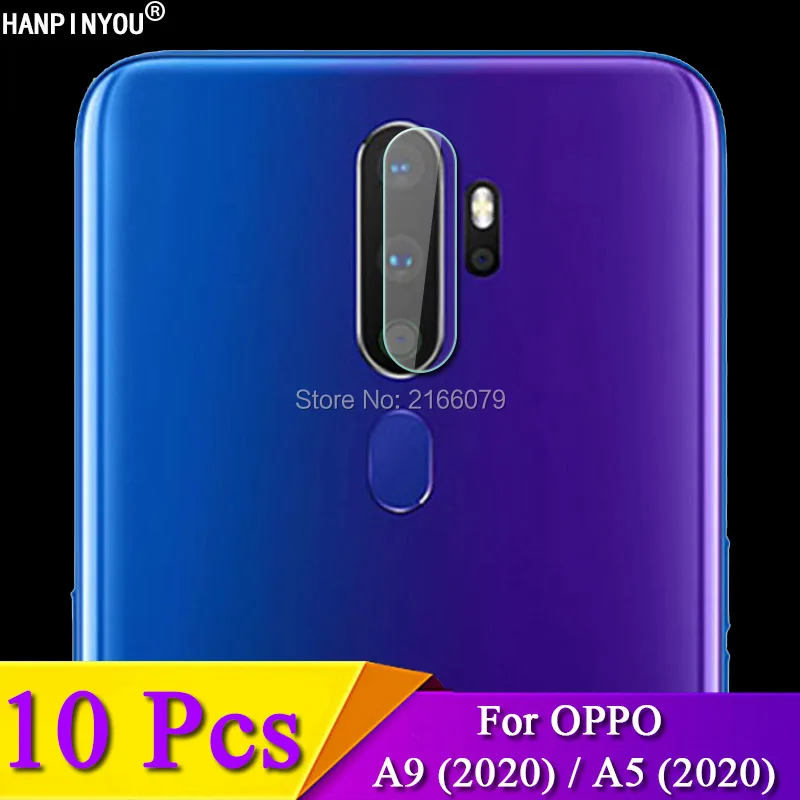 10 Pcs/Lot For OPPO A9 (2020) / A5 2020 6.5" Clear Rear Camera Lens Protective Protector Cover Soft Tempered Glass Film Guard |