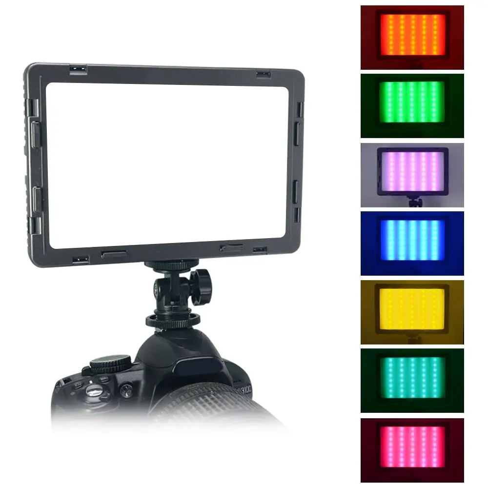 

Mcoplus RGB 320K-5500K Video LED Light Camera Photo Studio Lighting LED Vlog Fill Light Lamp for Smartphone DSLR SLR Camera