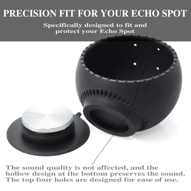 Силиконовый Настольный держатель для Echo Spot, вращающееся на 360 градусов настольное крепление-улучшает видимость звука и внешний вид