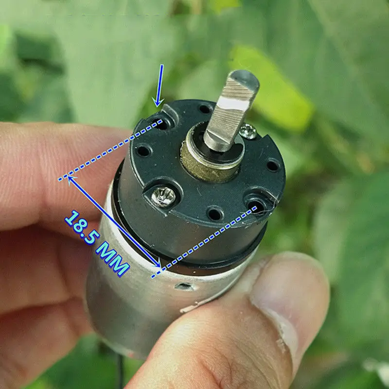 DC 3V-12V 6V 156RPM Micro 370 Planetary Full Metal Gear Motor Small Large Torque Electric Motor D shape Shaft Low Speed DIY
