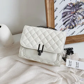 

Simple niche bag female fresh rhombus new high-level sense French wild 2020 net red female bag crossbody bag