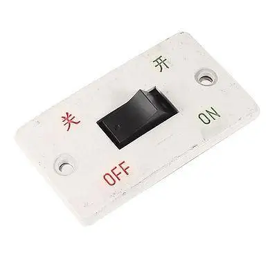 

Plastic Panel 4 Termitals DPST NO ON/OFF Switch 10A 220V AC for Grinding Machine