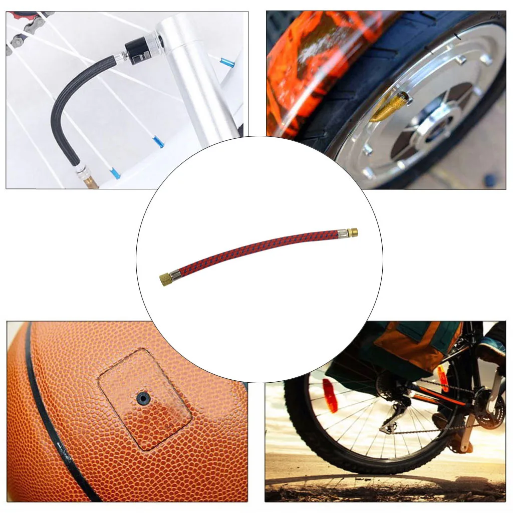 

1PC Bike Air Pump Hose Tip For Tire Inflater Adapter Bicycle Inflatable Pumping Extension Tube Scooter Nozzle Pumps Hose#y4