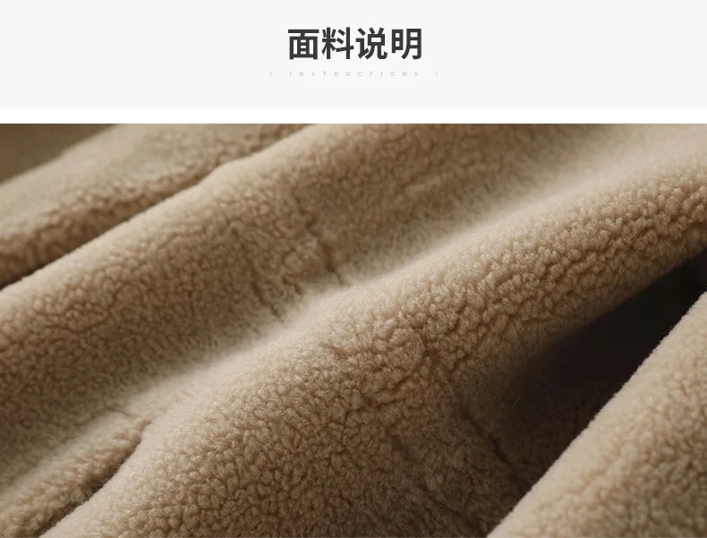 Haining шерстяное пальто с мехом женское длинное пальто с меховым воротником из овечьей шерсти