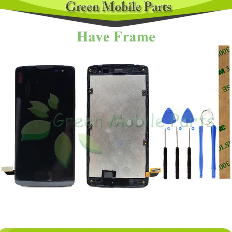 Cena 100% przetestowany wyświetlacz LCD do LG Leon H340 h320 h324 H340N H326 MS345 C50 H342 wyświetlacz LCD z zespół ekranu dotykowego