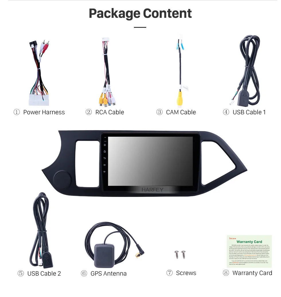 Clearance Harfey GPS Car Stereo 2Din Multimedia Player 9" Android 8.1 For KIA PICANTO Morning 2011 2012 2013 2014 HD Touch Screen 1024*600 14 Clearance Harfey GPS Car Stereo 2Din Multimedia Player 9" Android 8.1 For KIA PICANTO Morning 2011 2012 2013 2014 HD Touch Screen 1024*600 14
