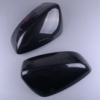 

DWCX ABS Carbon Fiber Black Car Rearview Mirror Trim Cap Cover Fit for Mazda 3 Axela 2014 2015 2016