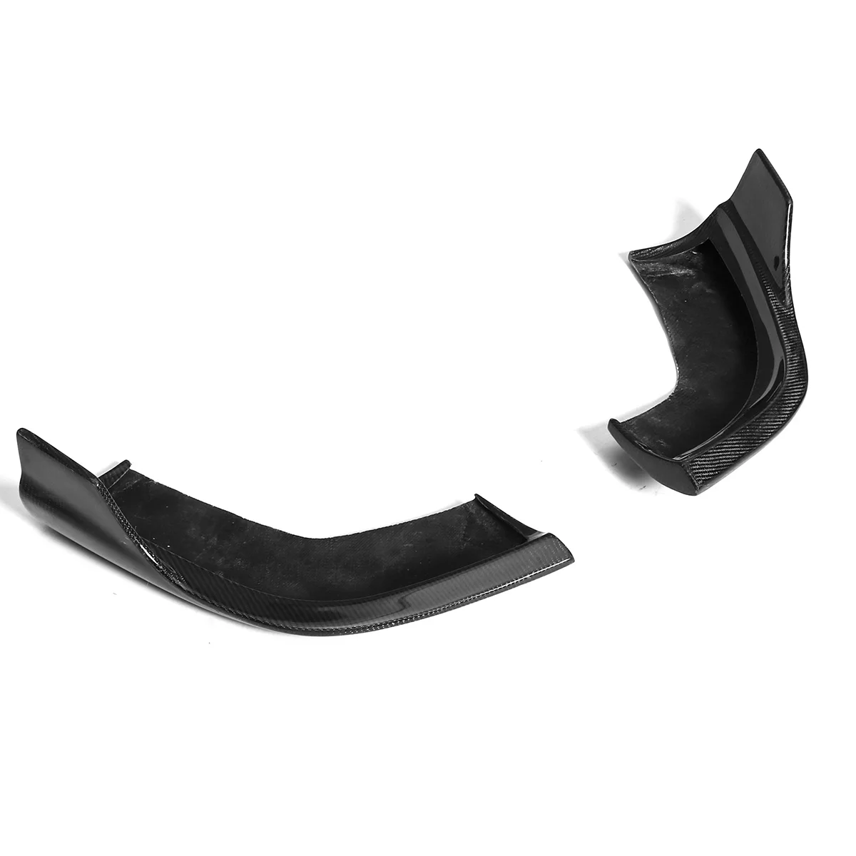 Carbon Fiber Racing Front Bumper Lip Splitters Cupwings for Mercedes-Benzs W218 CLS63 R Style Bumper Protector