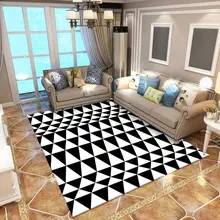 Гостиная ковер Кухня коврик ковер Спальня Nordic постельное белье с геометрическми узором номер ковер и пледы