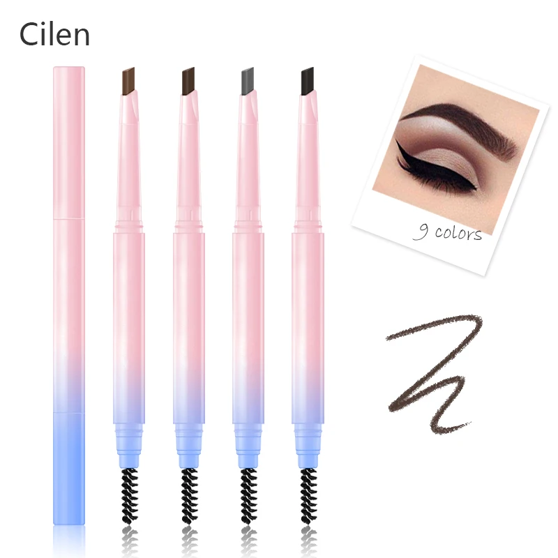 

Beauty Cosmetics Lasting Waterproof Eyebrow Enhancer 9 Color Ultra Durable Eyebrow Pencil Perfect Makeup Tool