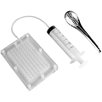 

Caviar Making Box Spherical Dropper Molecule Gourmet Kit Caviar Dispenser Filter Kit with Spoon and Syringe