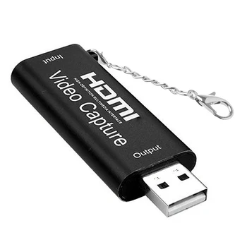 

Mini Portable HD USB 2.0 HDMI 1080P Monitor Video Capture Card for Windows Black