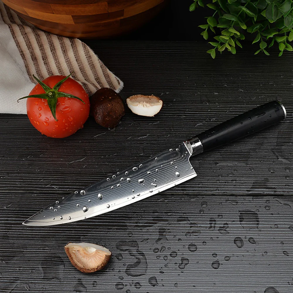 8 дюймов профессиональный нож шеф-повара 67 слоев дамасский стальной нож с острым лезвием, эргономичная ручка, кухонный нож для нарезки фарша