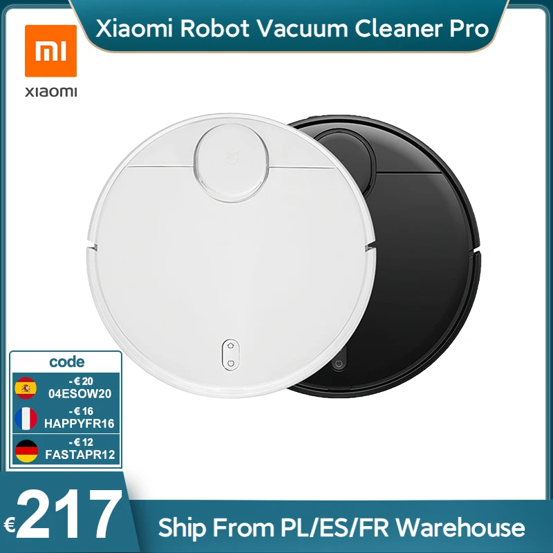 [PROMO: DESMADRE28] -28 EURO  Xiaomi Mijia-Robot aspirador Mi Pro para uso en el hogar, succionador con fregona eléctrica de limpieza inalámbrica, con recogedor robótico de polvo inteligente para alfombras