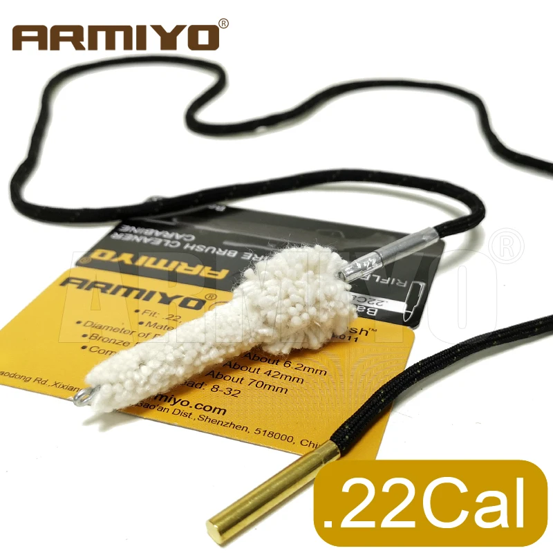 Armiyo .223Cal 5 56 мм ватные палочки для чистки пистолета с камерой щетка швабры ствола