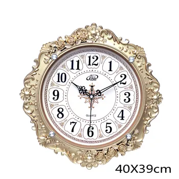 

Nordic Design Fashion Wall Clock Living Room Plastic Numbers Wall Hanging Watches Silent Brief Duvar Saati Home Decor EF50WC