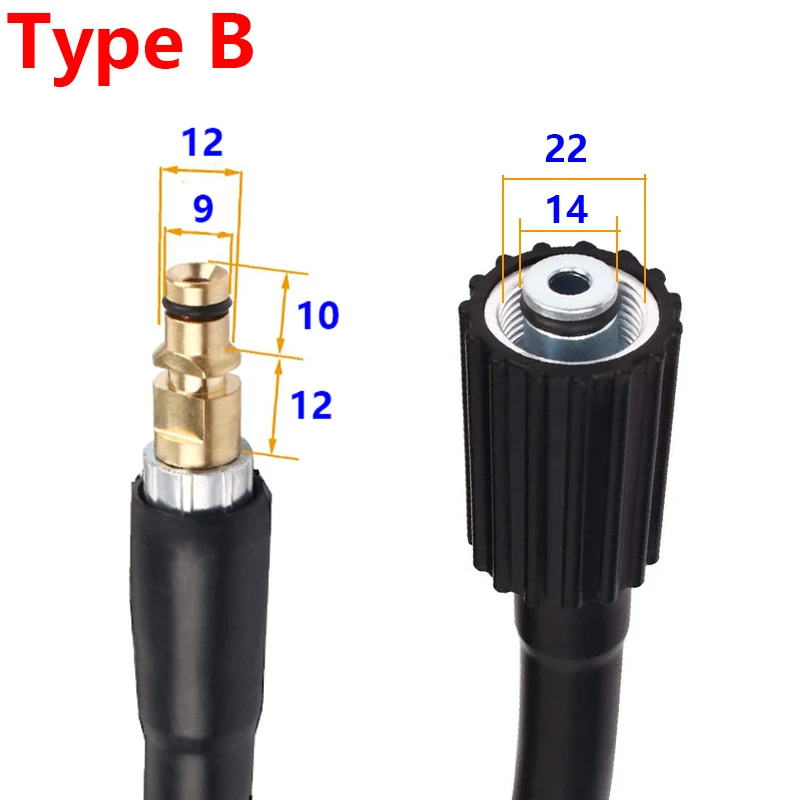 mangueira de alta pressão para tubulação da arruela da pressão de lavagem para karcher for conector de adaptador de mangueira lavagem de de