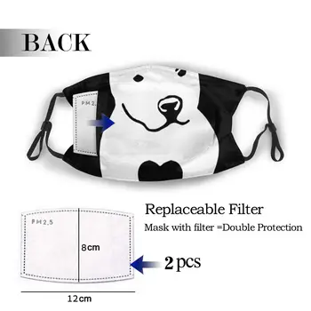 

protective mask with filter Don't Judge My Breed anti dust PM2.5 reuse adult teen child girl