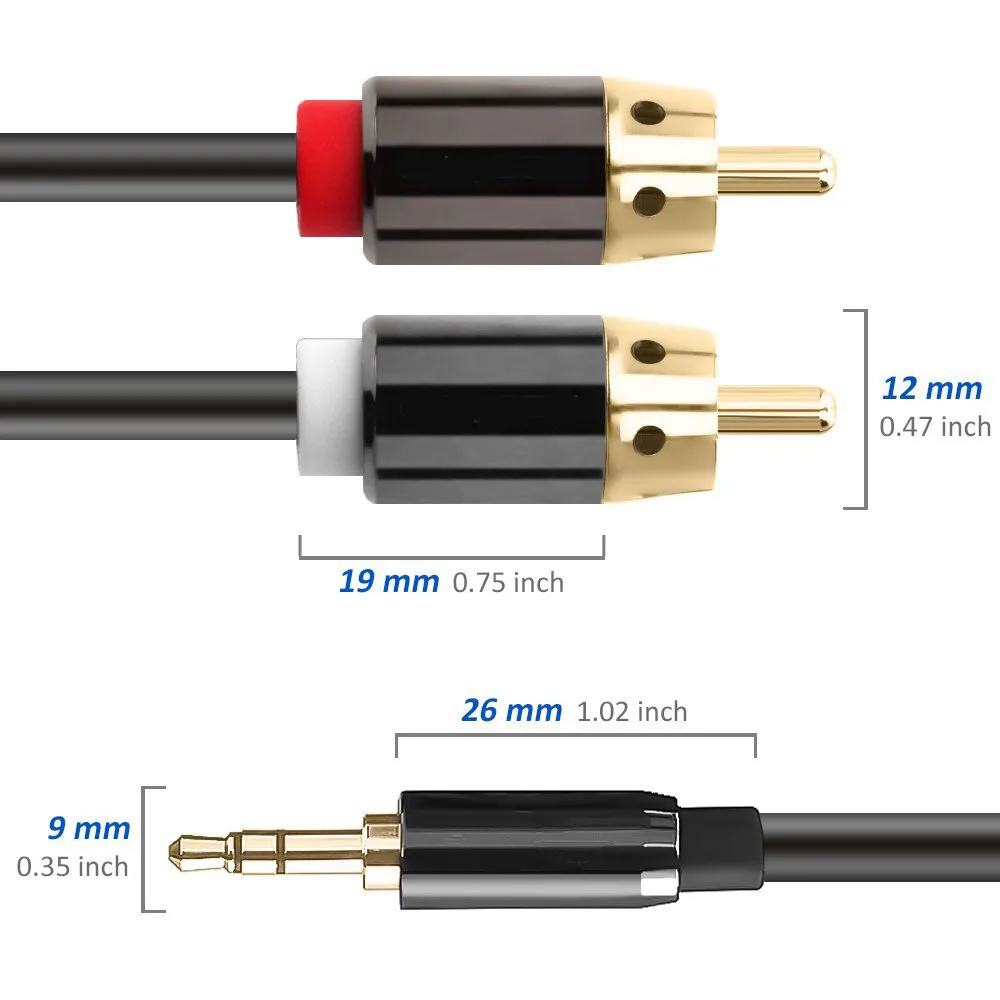 3 5 мм до 2 RCA аудио кабель для Саундбар разъем телефона домашнего кинотеатра