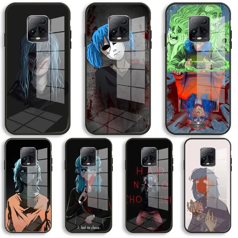 

Sally Face Game Soft Glass Phone Case For Xiaomi Redmi 9A 8A 7A Note 9 8 7 Pro Y3 9S 8T Balck Cover