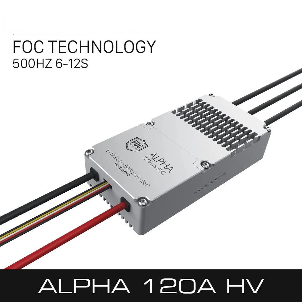 T-motor ALPHA 120A HV ESC Electronic Speed Control For Multi-rotor Quadcopter UAV RC Drones smart control and data feedback |