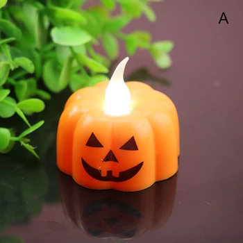 

Pumpkin Candle Light Halloween Party Decorations LED Light Emitting Electronic Scene Decoration Props Ornament Holiday Lighting