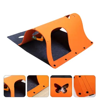 

1Pc Pet Funny Playing Toy Multifunctional Cat Toy Tunnel Pet Supply (Orange)