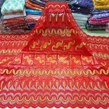 

5 yards New arrival african Bazin riche fabric with beads embroidery lace / basin riche dress material Nigerian 1L071901