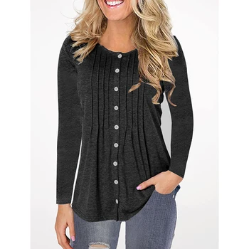 

Girls Women’s T-shirt Fashion Ladies’ T-shirt Hot Sale O-neck Long Sleeve Contrasting Color Casual T-Shirt Top Loose