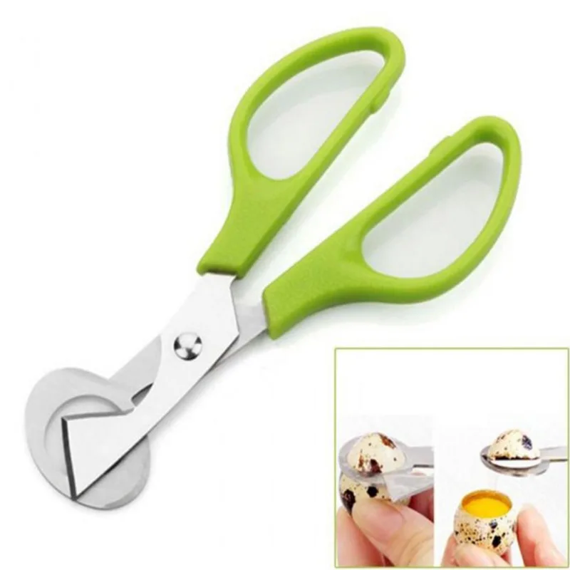 1Pcs stainless steel egg cutter quail egg cutter kitchen scissors eggshell tool eggshell