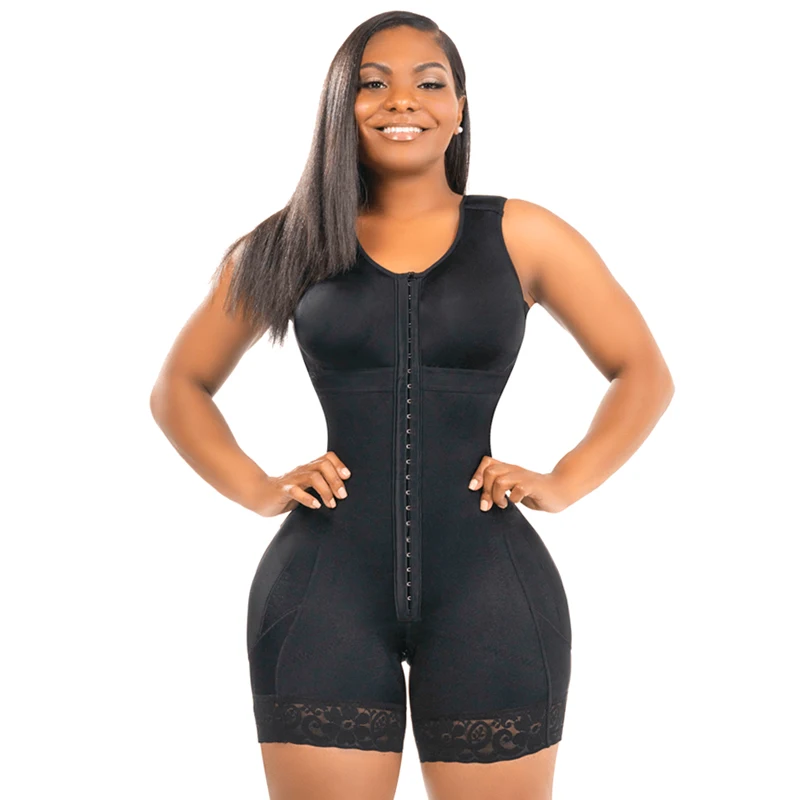 Fajas Colombianas Post Surgery Compression Double Full Body Shaper