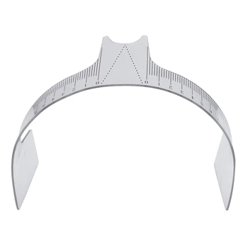 

NEW-Updated Eyebrow Care Template Shaper Ruler Measuring Tool Makeup Reusable